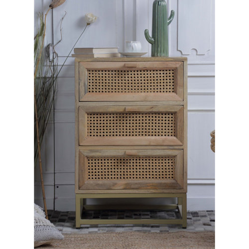 Bayou Breeze Eavan Wicker / Rattan Nightstand Wayfair